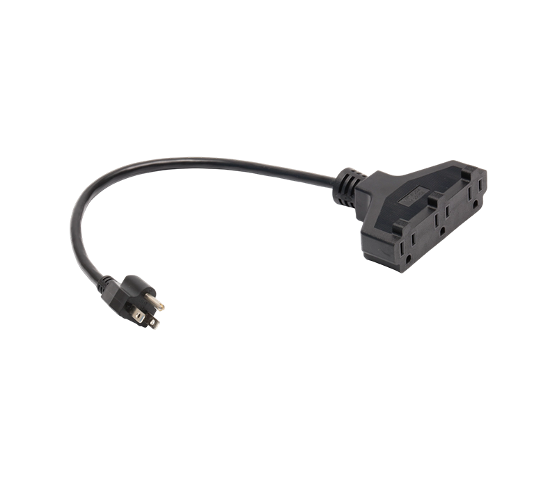 JT-3/FY-3+JT-3ZA 15A 125V USA-standard tre-pinners plugg med tre-hulls stikkontakt i koststil