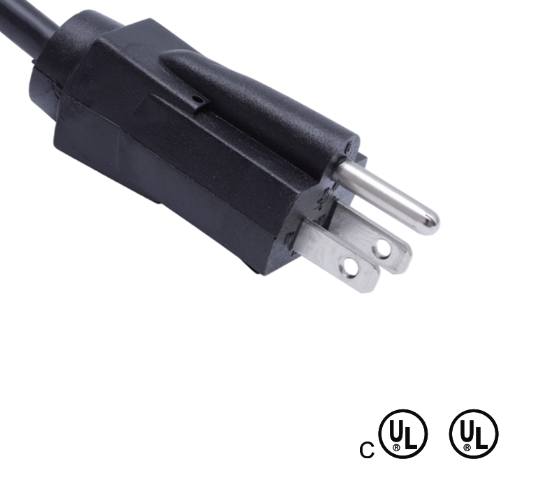 JT-3D 20A 125V høystrøms trepinners amerikansk standardplugg