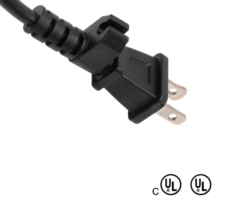 JT-2K 15A 125V To-pins amerikansk standardplugg med ledningsklemme