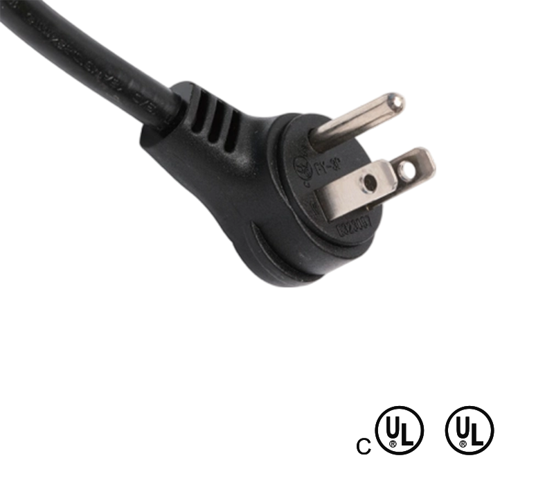 JT-3P/FY-3P 15A 125V trepinners amerikansk standard vinklet plugg