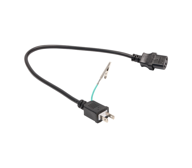 J3-7/12/15+JT-ST3 15A 125V japansk plugg med krokodilleklemme og IEC-kontakt C13