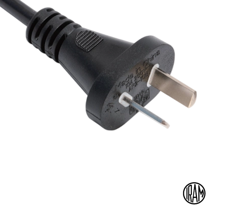 AR2-10B 10A 250V to-pins argentinsk plugg