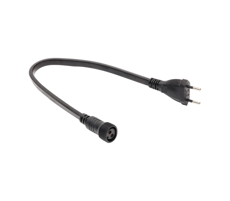 R2-10 10A 250V to-pinners sveitsisk plugg med vanntett koblingsuttak