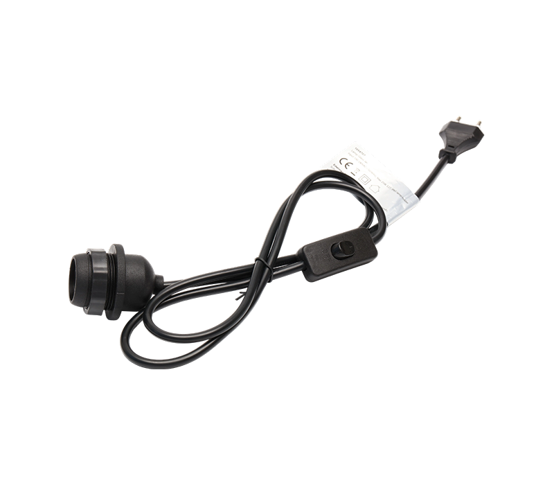 RGB LED Strip-lys med europeisk to-pinners plugg (2,5A) og bryter